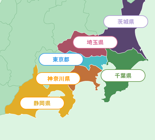 資源回収サービス対応地域の地図